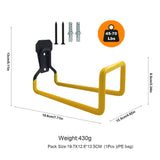 Maxbell Garden Hose Holder Hook Metal Hose Hanger for Power Tools Ropes Garden Tools Yellow