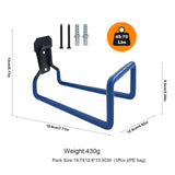 Maxbell Garden Hose Holder Hook Metal Hose Hanger for Power Tools Ropes Garden Tools Blue
