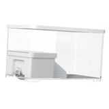 Maxbell Turtle Tank Terrapin Box Hatching Area Hideout Turtle Habitat Pets Accessory Without Filter
