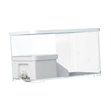 Maxbell Turtle Tank Terrapin Box Hatching Area Hideout Turtle Habitat Pets Accessory Without Filter