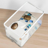 Maxbell Turtle Tank Terrapin Box Hatching Area Hideout Turtle Habitat Pets Accessory Without Filter