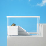 Maxbell Turtle Tank Terrapin Box Hatching Area Hideout Turtle Habitat Pets Accessory Without Filter