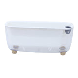 Maxbell Self Watering Flower Planter Clear Plant Pot for Outdoor Indoor Desk Balcony