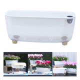 Maxbell Self Watering Flower Planter Clear Plant Pot for Outdoor Indoor Desk Balcony