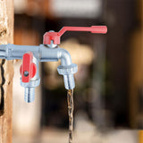 Maxbell Outdoor Faucet Sturdy Wear Resistance with 2 Outlets for Balcony Hotel Lawns Style A