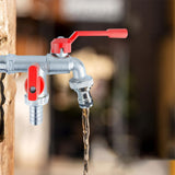 Maxbell Outdoor Faucet Sturdy Wear Resistance with 2 Outlets for Balcony Hotel Lawns Style C