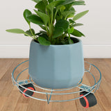 Maxbell Plant Dolly with Casters Plant Dolly for Garden Patio Planter Indoor Outdoor Silver