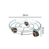 Maxbell Plant Dolly with Casters Plant Dolly for Garden Patio Planter Indoor Outdoor Silver