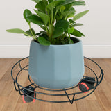 Maxbell Plant Dolly with Casters Plant Dolly for Garden Patio Planter Indoor Outdoor Black