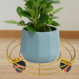 Maxbell Plant Dolly with Casters Plant Dolly for Garden Patio Planter Indoor Outdoor Gold