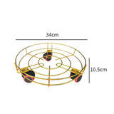 Maxbell Plant Dolly with Casters Plant Dolly for Garden Patio Planter Indoor Outdoor Gold