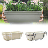Maxbell Balcony Railing Planter Hanging Garden Planter for Deck Windowsill Farmhouse White Rack