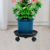 Maxbell Plant Saucer Rolling Plant Stand with Wheels Multipurpose for Indoor Outdoor 36cm