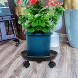 Maxbell Plant Saucer Rolling Plant Stand with Wheels Multipurpose for Indoor Outdoor 40cm