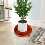 Maxbell Round Potted Rolling Plant Stand with Casters Pallet Trolley for Home Garden 51cm