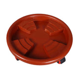 Maxbell Round Potted Rolling Plant Stand with Casters Pallet Trolley for Home Garden 51cm