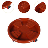 Maxbell Round Potted Rolling Plant Stand with Casters Pallet Trolley for Home Garden 51cm