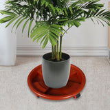 Maxbell Round Potted Rolling Plant Stand with Casters Pallet Trolley for Home Garden 51cm