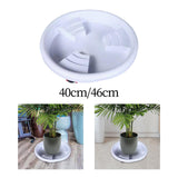 Maxbell Plant Saucer Rolling Plant Stand Base with Wheels for Patio Garden Accessory Outer Dia 40cm