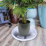 Maxbell Plant Saucer Rolling Plant Stand Base with Wheels for Patio Garden Accessory Outer Dia 40cm