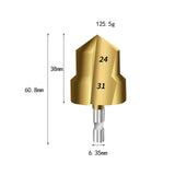 Maxbell Countersunk Drill Bit for Ppr Pipe Repair Sturdy Multifunctional Alloy Steel 24 31