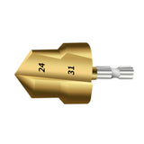 Maxbell Countersunk Drill Bit for Ppr Pipe Repair Sturdy Multifunctional Alloy Steel 24 31