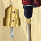 Maxbell Countersunk Drill Bit for Ppr Pipe Repair Sturdy Multifunctional Alloy Steel 24 31