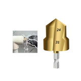 Maxbell Countersunk Drill Bit for Ppr Pipe Repair Sturdy Multifunctional Alloy Steel 24 31