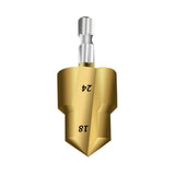Maxbell Countersunk Drill Bit for Ppr Pipe Repair Sturdy Multifunctional Alloy Steel 18 24