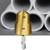 Maxbell Countersunk Drill Bit for Ppr Pipe Repair Sturdy Multifunctional Alloy Steel 18 24