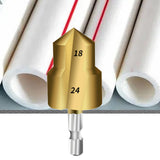 Maxbell Countersunk Drill Bit for Ppr Pipe Repair Sturdy Multifunctional Alloy Steel 18 24