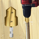 Maxbell Countersunk Drill Bit for Ppr Pipe Repair Sturdy Multifunctional Alloy Steel 18 24