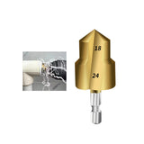Maxbell Countersunk Drill Bit for Ppr Pipe Repair Sturdy Multifunctional Alloy Steel 18 24