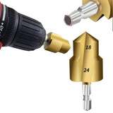 Maxbell Countersunk Drill Bit for Ppr Pipe Repair Sturdy Multifunctional Alloy Steel 18 24