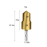 Maxbell Countersunk Drill Bit for Ppr Pipe Repair Sturdy Multifunctional Alloy Steel 15 19