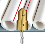 Maxbell Countersunk Drill Bit for Ppr Pipe Repair Sturdy Multifunctional Alloy Steel 15 19