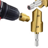 Maxbell Countersunk Drill Bit for Ppr Pipe Repair Sturdy Multifunctional Alloy Steel 15 19