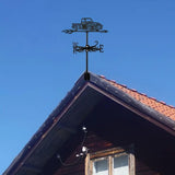 Maxbell Black Pickup Truck Weathervane Gift Truck Ornament for Fence Roof Mount Lawn