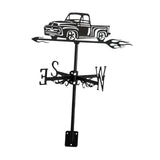 Maxbell Black Pickup Truck Weathervane Gift Truck Ornament for Fence Roof Mount Lawn