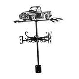Maxbell Black Pickup Truck Weathervane Gift Truck Ornament for Fence Roof Mount Lawn
