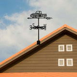 Maxbell Black Pickup Truck Weathervane Gift Truck Ornament for Fence Roof Mount Lawn