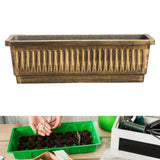 Maxbell Thickened Flower Pot Vegetable Planting Box Portable for Yard Home Farmhouse