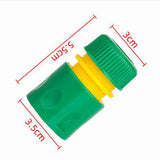 Maxbell 1/2inch Garden Hose Quick Connector Sturdy for Gardening Lawn Plant Watering Green and Yellow