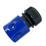 Maxbell 1/2inch Garden Hose Quick Connector Sturdy for Gardening Lawn Plant Watering Blue and Black