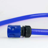 Maxbell 1/2inch Garden Hose Quick Connector Sturdy for Gardening Lawn Plant Watering Blue and Black