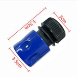 Maxbell 1/2inch Garden Hose Quick Connector Sturdy for Gardening Lawn Plant Watering Blue and Black