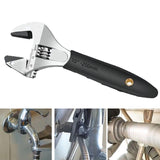 Maxbell Adjustable Ratcheting Wrench Compact Heavy Duty Spanner for Gaps Bolts Tubes 10 Inch
