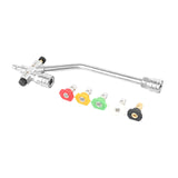 Maxbell Dual-connector Accessory 1/4inch Quick Connect for Lawn Maintenance Car Wash with 5 Color Nozzle