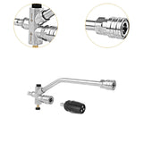 Maxbell Dual-connector Accessory 1/4inch Quick Connect for Lawn Maintenance Car Wash with 3 in 1 Nozzle
