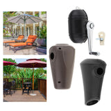 Maxbell Outside Umbrella Accessory Roman Umbrella Supplies for Courtyard Beach Crank Handle